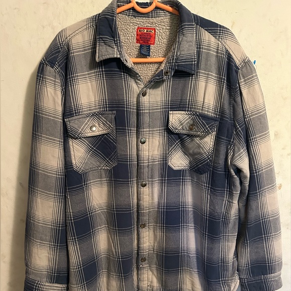 Big Mac JCPenney, authentic workwear, vintage  1970 Flannel XL - Picture 5 of 8